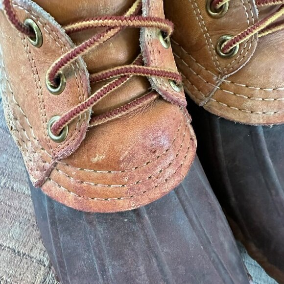 Vintage LL Bean Maine Hunting Shoe Size 6 Mens Duck Boots Waterproof - Picture 4 of 11